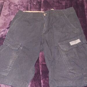 UNIONBAY Men's Dark Black Cargo Shorts